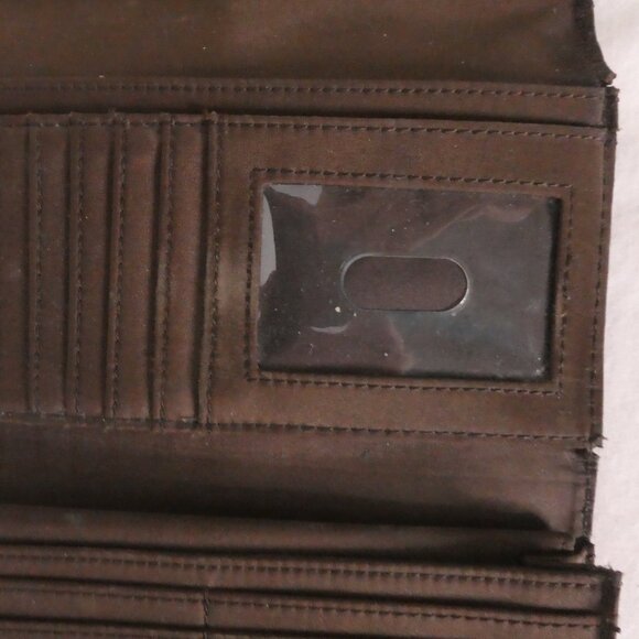 NINE WEST | Dark Brown Snap Button Wallet | ID Compartment | Card Slots | NWOT - Picture 10 of 11